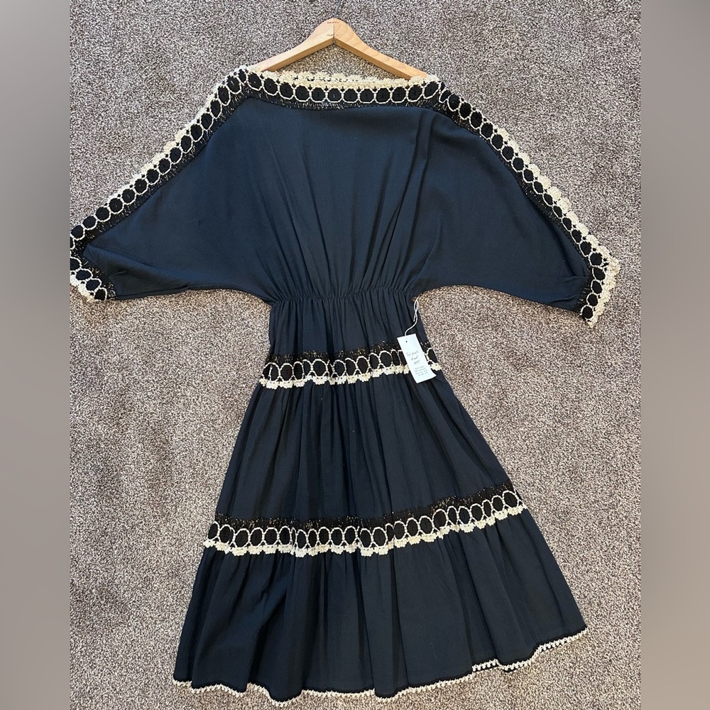 Vintage Greek Black Dress